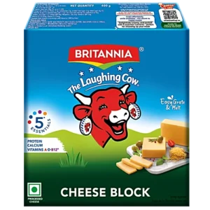Britannia The Laughing Cow Cheese - Block, 400 g Carton
