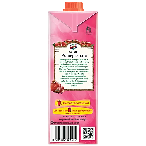 Real Fruit Power Masala Pomegranate Juice, 1 L