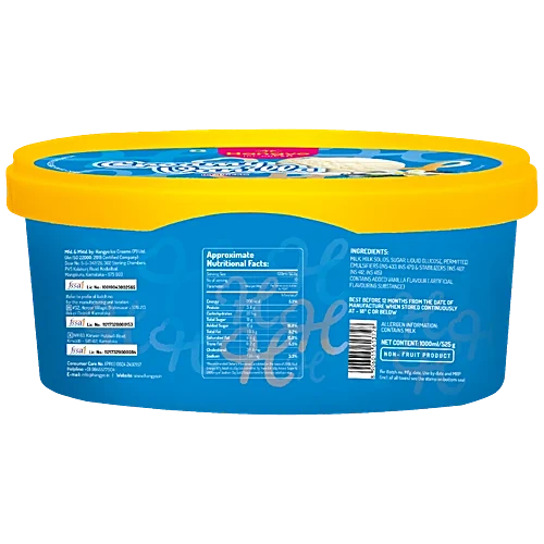 Hangyo Creamy Vanilla Ice Cream, 1 L Tub